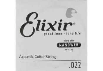 Elixir Wound Acoustic Single .022w Tek Tel - Akustik Gitar Tek Tel