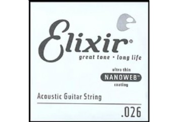 Elixir Wound Acoustic Single .026w Tek Tel - Akustik Gitar Tek Tel