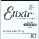 Elixir Wound Acoustic Single .026w Tek Tel