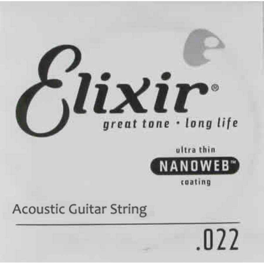 Elixir Wound Acoustic Single .022w Tek Tel Akustik Gitar Tek Tel