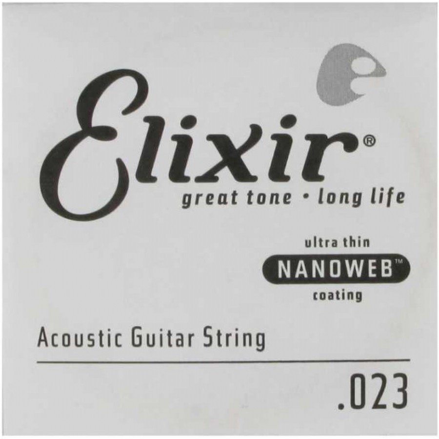 Elixir Wound Acoustic Single .023w Tek Tel Akustik Gitar Tek Tel