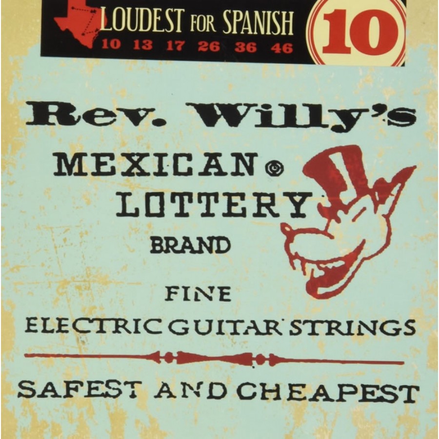 Jim Dunlop RWN1046 Rev. Willy's Mexican Lottery Brand, medium Elektro Gitar Teli 010