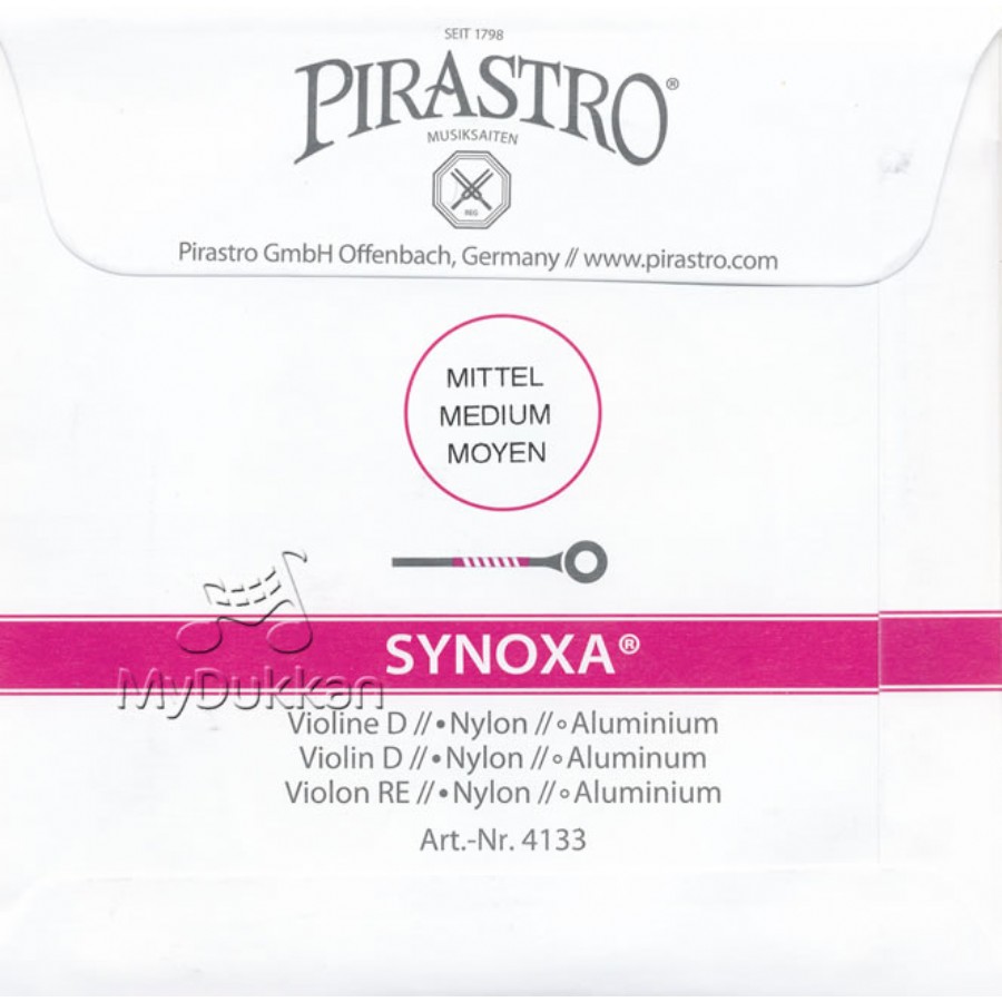 Pirastro Synoxa Violin Set D (Re) Tek Tel Keman Teli