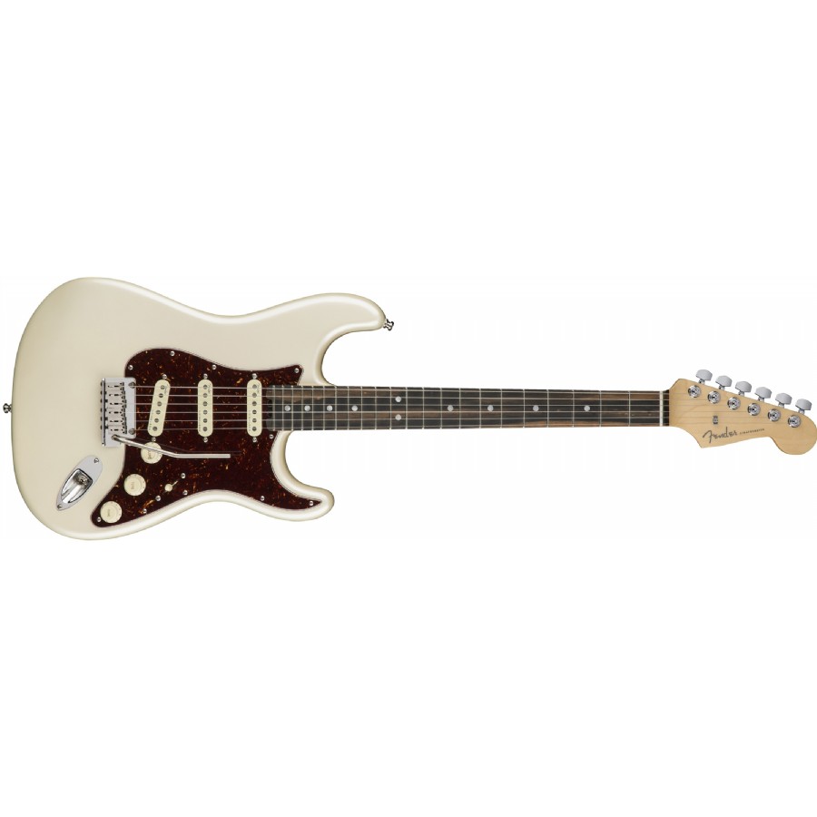 Fender American Elite Stratocaster Olympic Pearl - Ebony Elektro Gitar