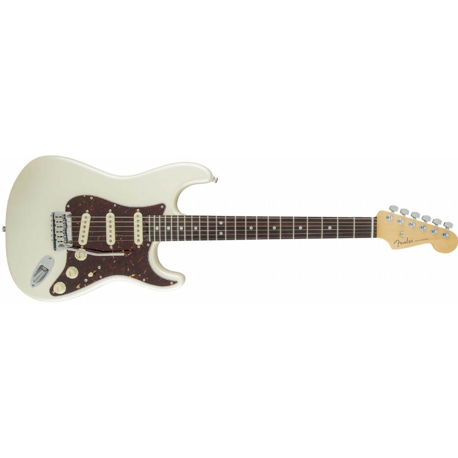 Fender American Elite Stratocaster Olympic Pearl - Rosewood Elektro Gitar