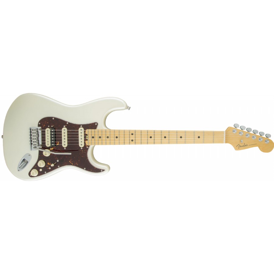 Fender American Elite Stratocaster HSS Shawbucker Olympic Pearl - Maple Elektro Gitar