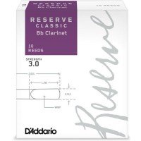 Rico Royal By DAddario DCT Reserve Classic Bb Clarinet Reeds 3