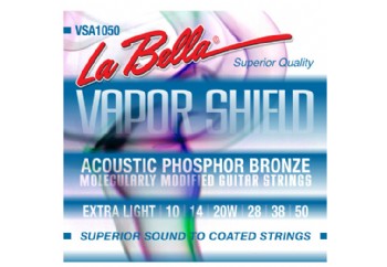 La Bella VSA1050 Vapor Shield Acoustic Guitar Strings, Extra Light Takım Tel - Akustik Gitar Teli 010-050
