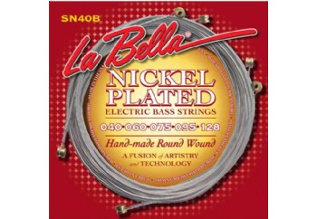 La Bella SN40-B Nickel Rounds Takım Tel - 5 Telli Bas Gitar Teli 040-128