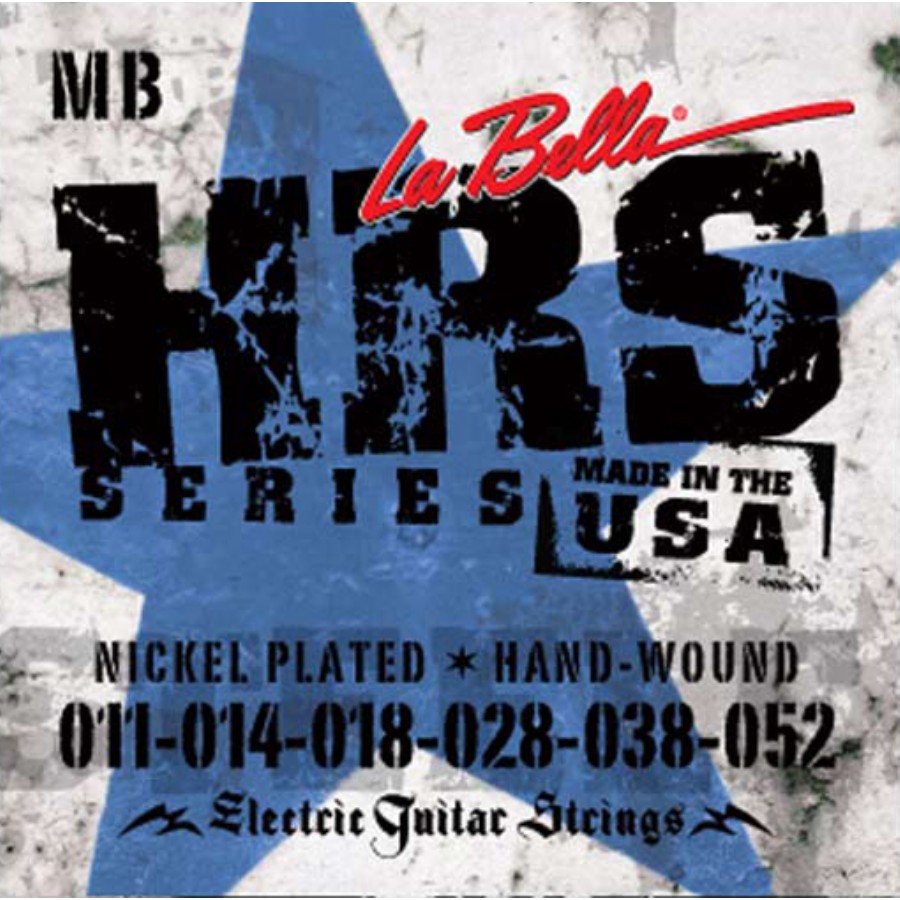 La Bella HRS-MB Nickel Rounds Medium Blues Takım Tel Elektro Gitar Teli 011-052