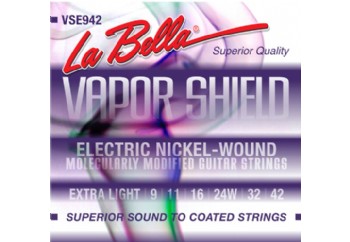 La Bella Vapor Shield VSE942 Extra Light Takım Tel - Elektro Gitar Teli 009-042