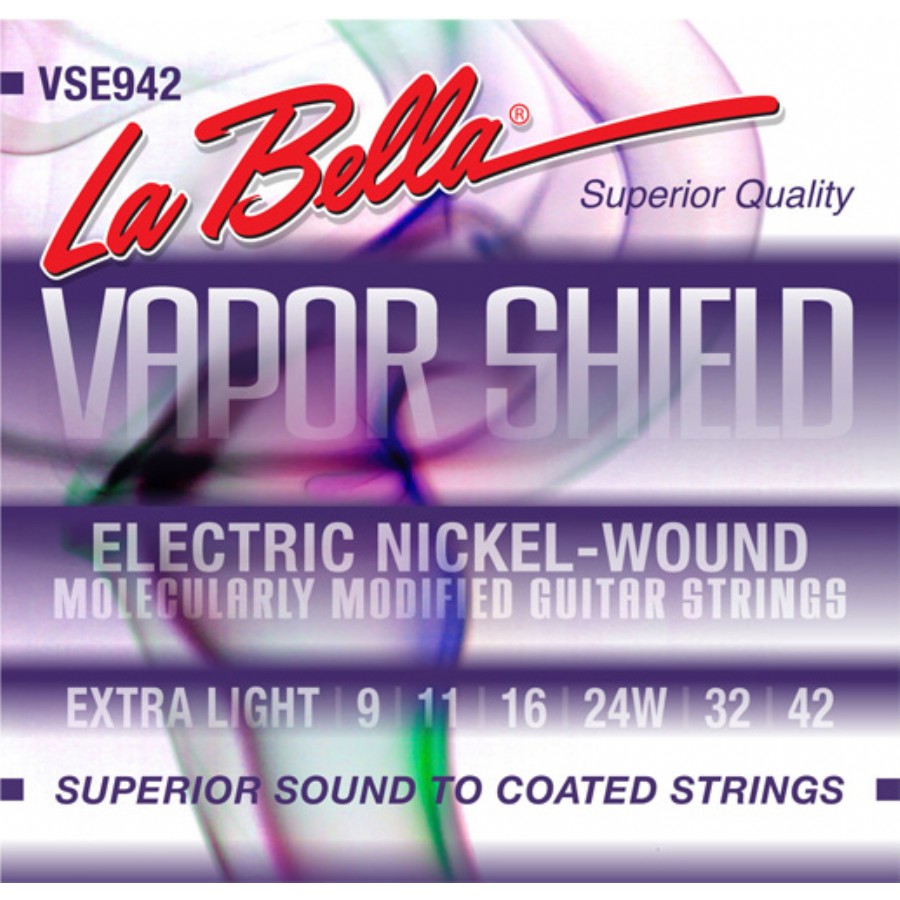 La Bella Vapor Shield VSE942 Extra Light Takım Tel Elektro Gitar Teli 009-042