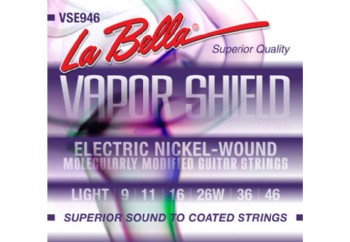 La Bella Vapor Shield VSE946 Light Tension Takım Tel - Elektro Gitar Teli 009