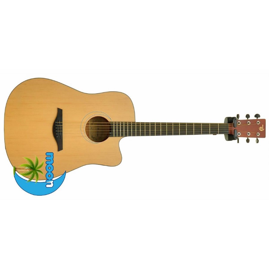 Moon DG120C Naturel Akustik Gitar