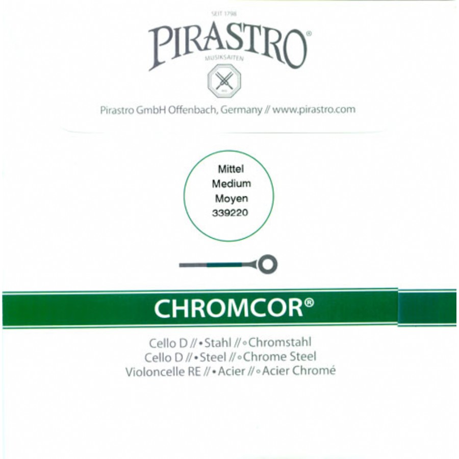 Pirastro Chromcor Cello Strings D-Re Tek tel Çello Teli