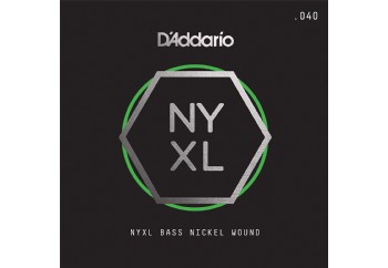 D'Addario NYXL Bass Nickel Wound Singles .040 - NYXLB040 - Bas Gitar Tek Tel
