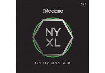 D'Addario NYXL Bass Nickel Wound Singles .125 - NYXLB125 -  Bas Gitar Tek Tel