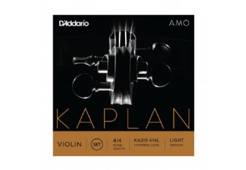 D'Addario Kaplan Amo KA310 4/4L Violin Set, Light Tension Takım Tel - Keman Teli