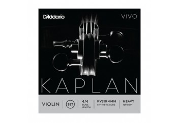 D'Addario Kaplan Vivo KV310 4/4H Violin Set, Heavy Tension Takım Tel - Keman Teli