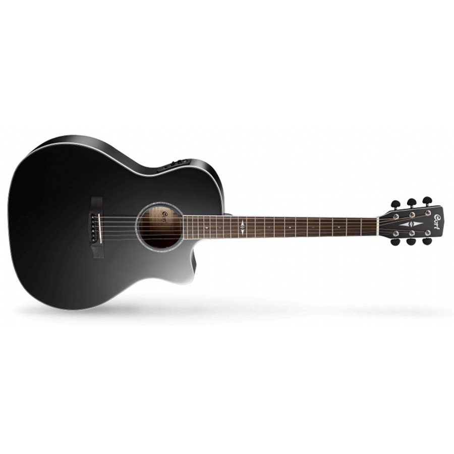 Cort Grand Regal Series GA5F Siyah Elektro Akustik Gitar