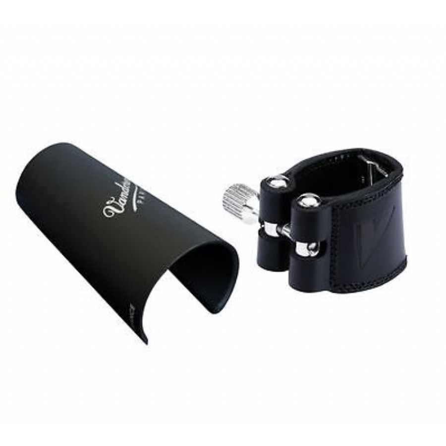 Vandoren LC21P Leather Ligature and Plastic Cap for Bb Clarinet Bb Klarnet Ligatür&Kapak