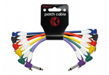 KIRLIN LG6-243 /6 Lightgear Cable 15 santim - Pedal Ara Kablosu 15cm - 6'lı Set