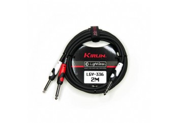 KIRLIN LGY-336-2 LightGear 2 metre - Mono Plug Y-kablo 2mt