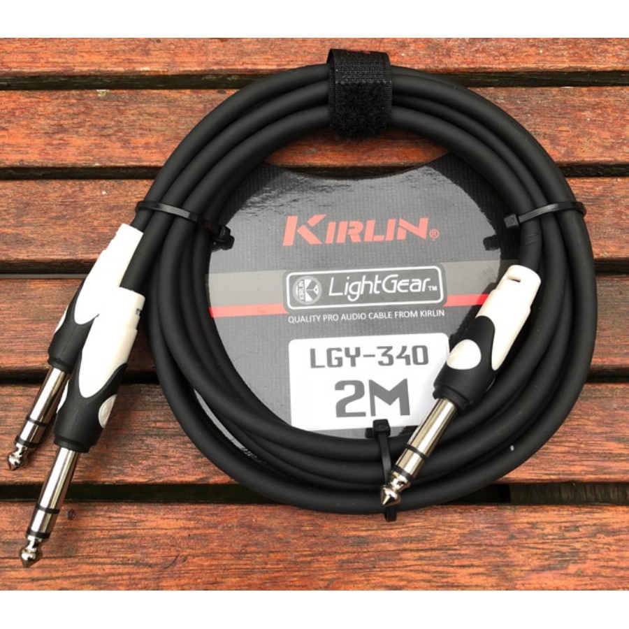 KIRLIN LGY-340-2 LightGear Y-Cable 2 metre 1/4 inch TRS Plug - 2x 1/4 inch TRS Plug Y-kablo (2mt)