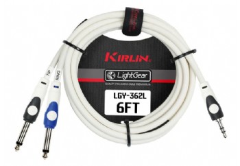 KIRLIN LGY-362L-1 LightGear Y-Cable 1 metre - 3.5MM TRS Plug - 2x 1/4 Y-kablo (1mt)