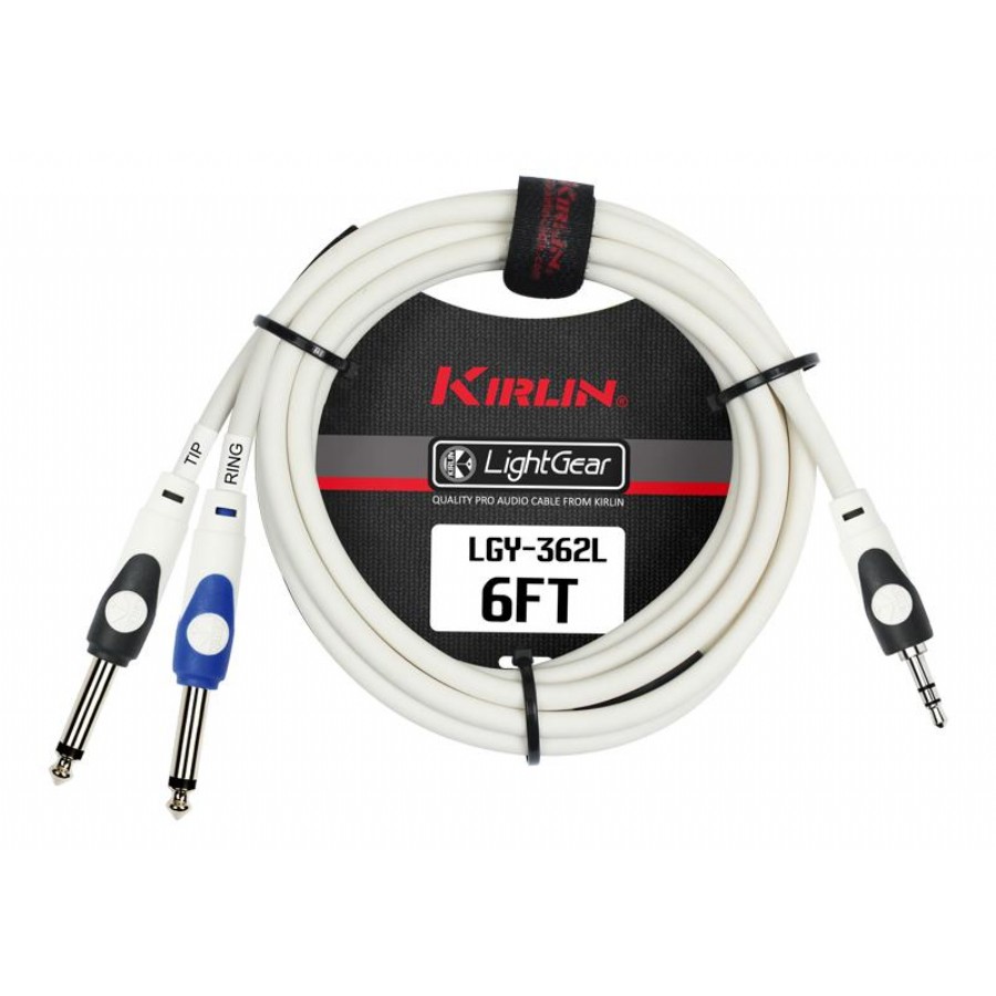 KIRLIN LGY-362L-1 LightGear Y-Cable 1 metre 3.5MM TRS Plug - 2x 1/4 Y-kablo (1mt)