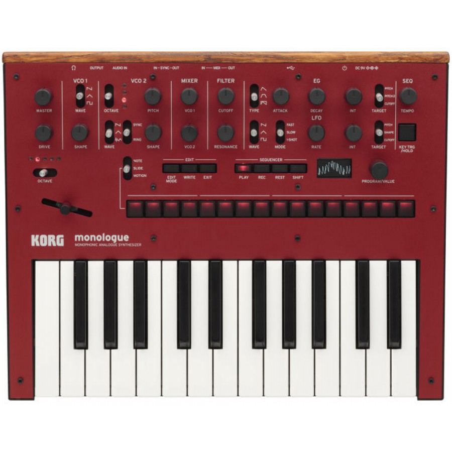 Korg Monologue Kırmızı Analog Synthesizer