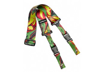 DiMarzio Steve Vai ClipLock DD2241 - Green Universe - Kilitli Gitar Askısı
