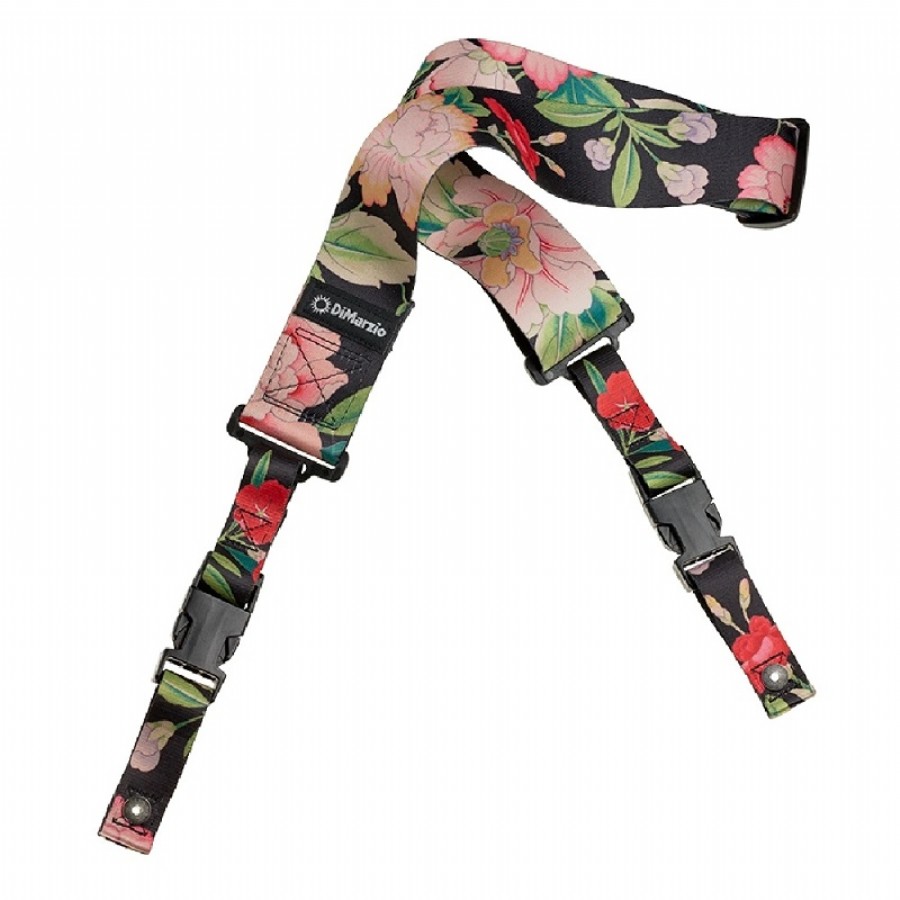 DiMarzio Steve Vai ClipLock DD2254 - Botanical Black Kilitli Gitar Askısı