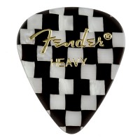 Fender 351 Shape Graphic Picks Checker - Heavy - 1 Adet