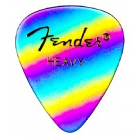 Fender 351 Shape Graphic Picks Rainbow - Heavy - 1 Adet