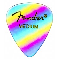 Fender 351 Shape Graphic Picks Rainbow - Medium - 1 Adet