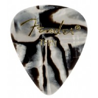 Fender 351 Shape Graphic Picks Zebra - Thin - 1 Adet