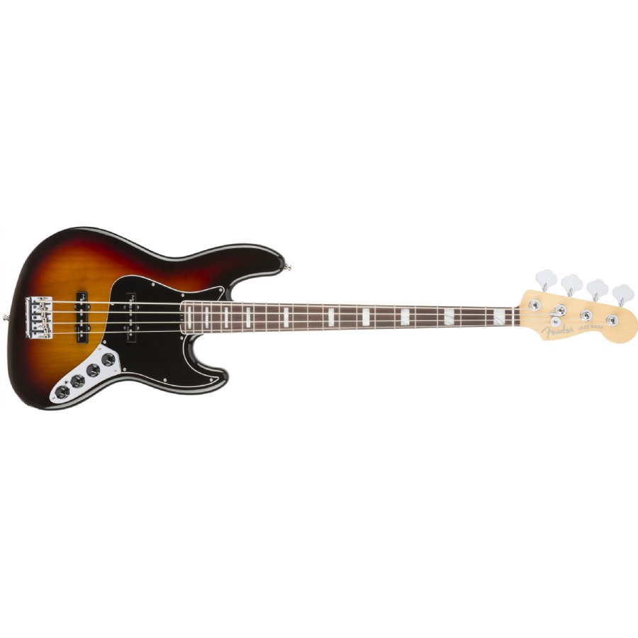 Fender American Elite Jazz Bass 3-Color Sunburst - Rosewood Bas Gitar