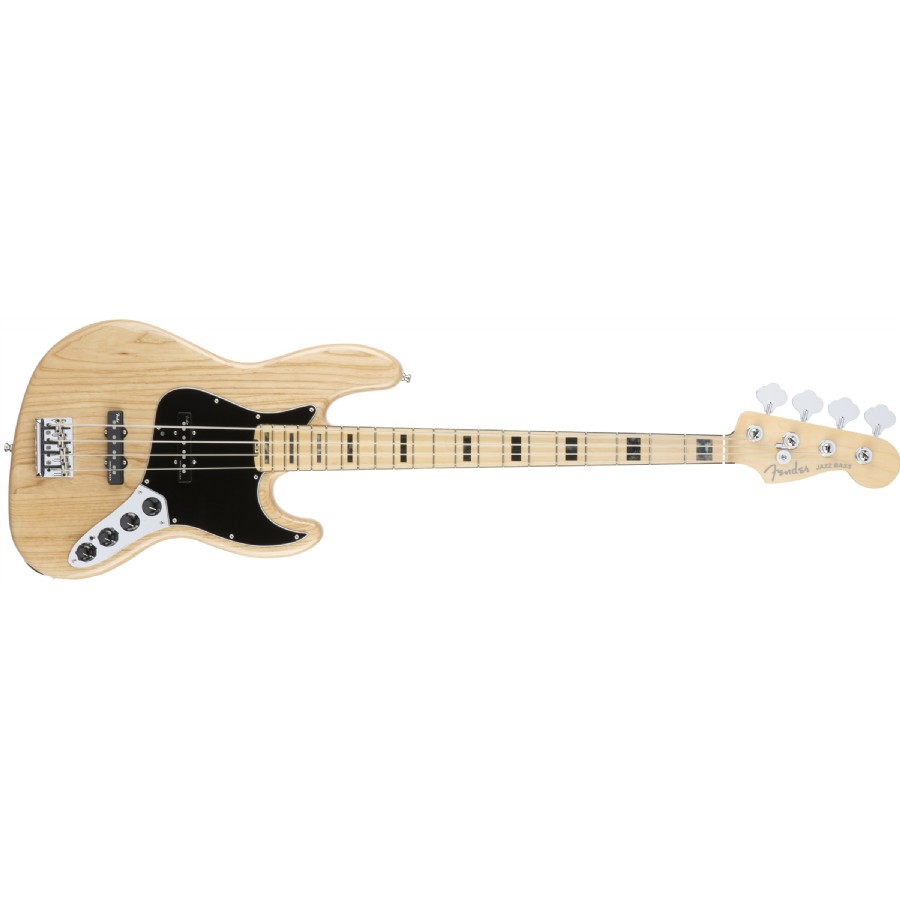 Fender American Elite Jazz Bass Natural - Maple Bas Gitar