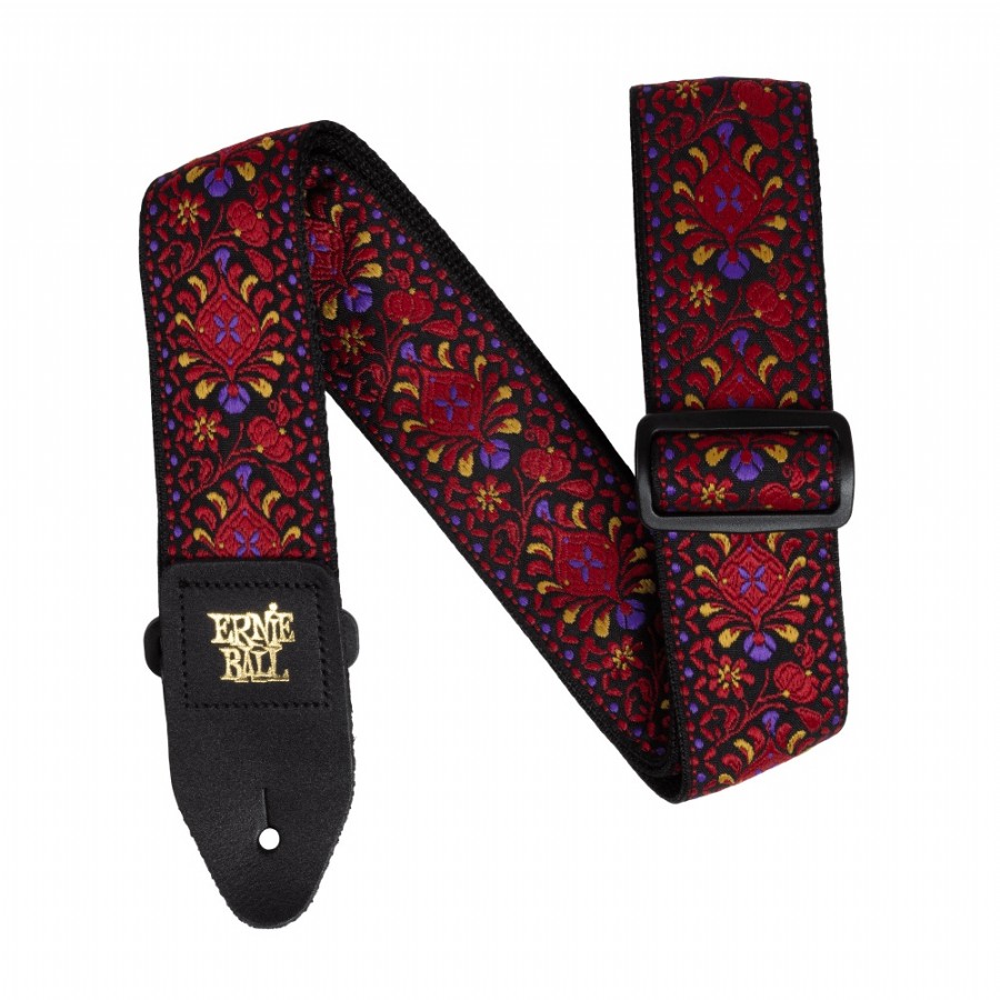 Ernie Ball Jacquard Guitar Straps P05369 - Crimson Royal Bloom Gitar Askısı