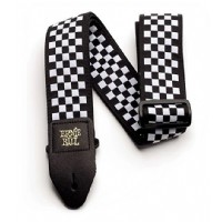 Ernie Ball Jacquard Guitar Straps P04149 - Black White Checkered