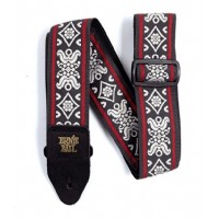 Ernie Ball Jacquard Guitar Straps P04669 - BlackJack Red