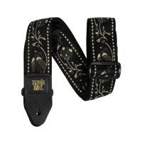 Ernie Ball Jacquard Guitar Straps P05372 - Black Pleasant Pheasant