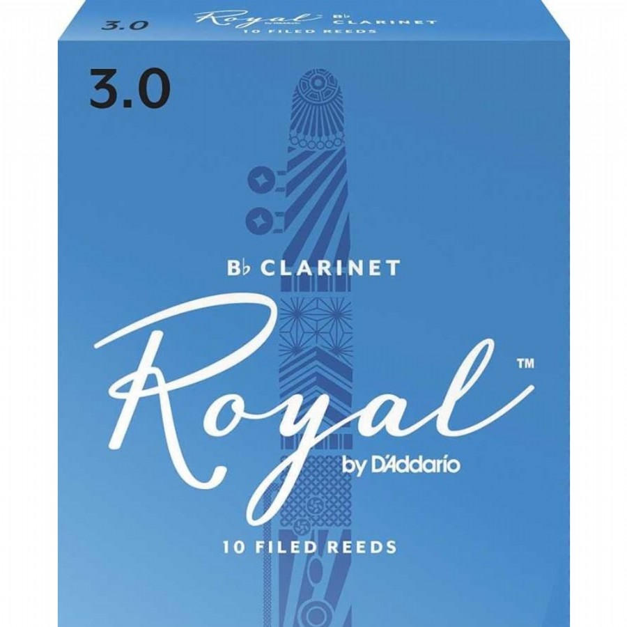 Rico Royal By DAddario Bb Clarinet 3 - RCB1030 Bb Klarnet Kamışı - 10 Adet