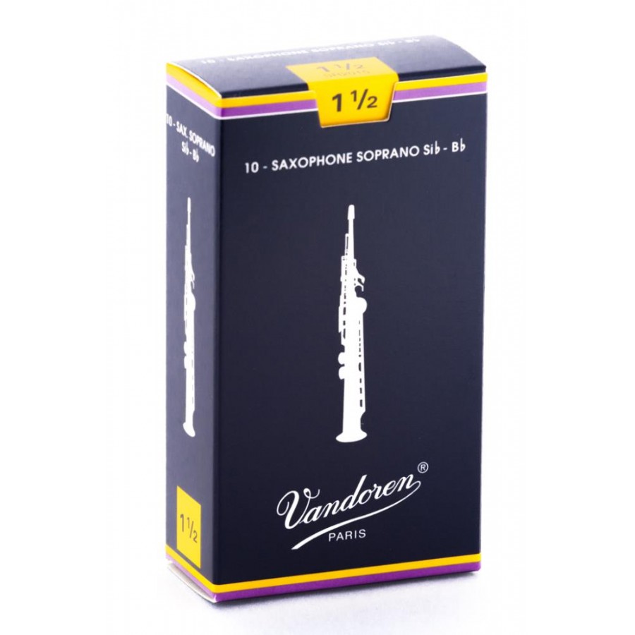 Vandoren Traditional Soprano Saxophone Reeds 1.5 Soprano Saksofon Kamışı