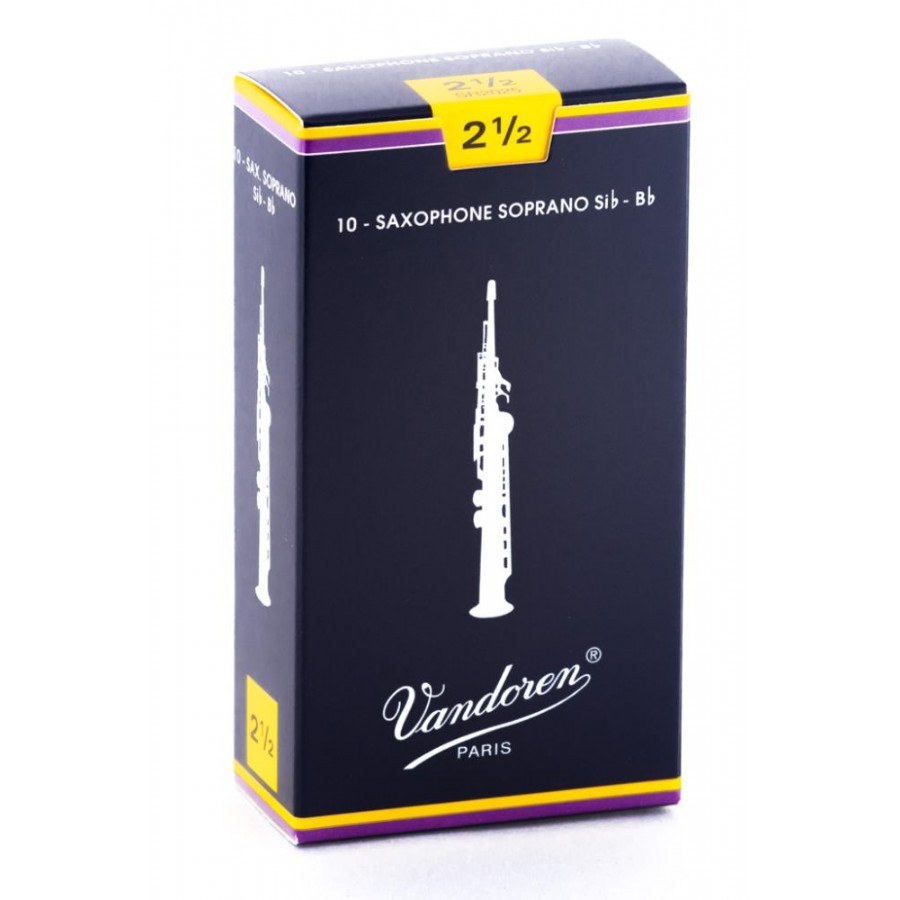 Vandoren Traditional Soprano Saxophone Reeds 2.5 Soprano Saksofon Kamışı