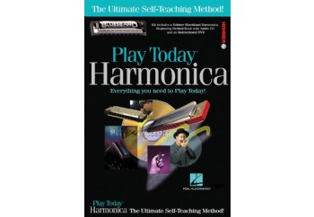 Hal Leonard 703707 Play Harmonica Today Complete Kit with Book/CD/DVD/Hohner Bluesband Harmonica - Mızıka Metodu ve Hohner Bluesband Mızıka