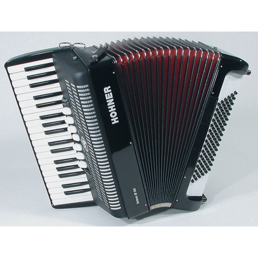 Hohner Bravo III 96 Kırmızı - A4073 Akordeon