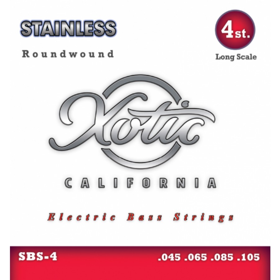 Xotic SBS-4 Stainless Steel Bas Gitar Teli 045-0105