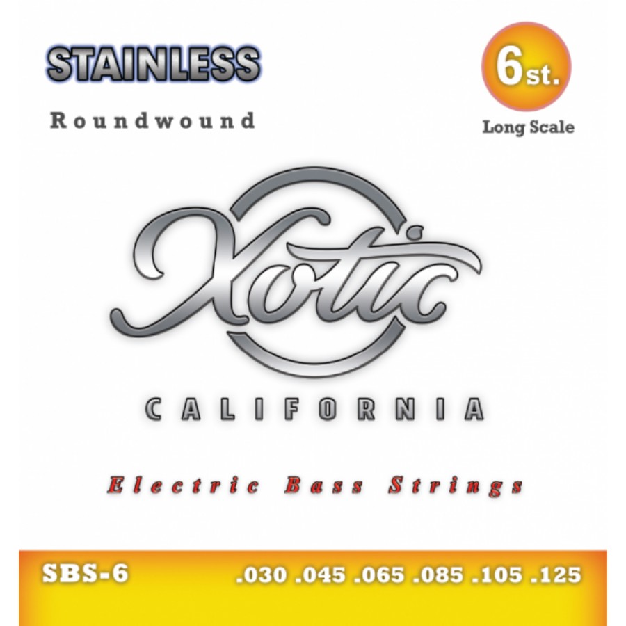 Xotic SBS-6 Stainless Steel 6 Telli Bas Gitar Teli 030-0125